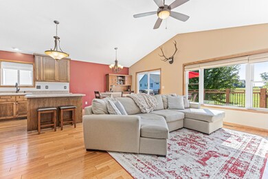 The living room is light and bright