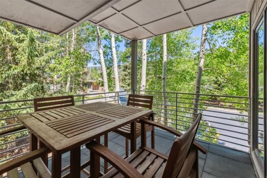 Balcony with outdoor dining area