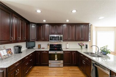 New Quartz counters and cherry cabinets in the kit
