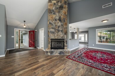 Gorgeous  Stone Fireplace