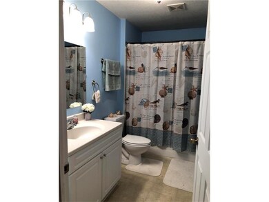 Main bath with room for full-sized washer/dryer be