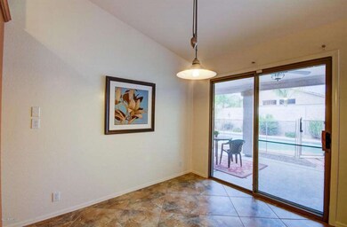 Breakfast nook with access to patio