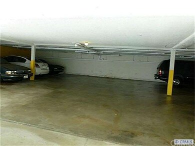 Covered parking area.