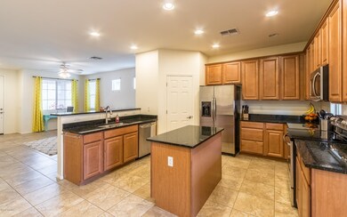 Kitchen opens to Great Room