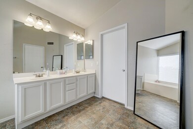 Dual sinks in Master Bathroom