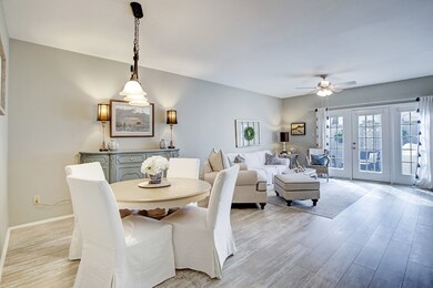 The open floor plan features an spacious area for