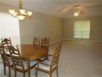 Nice size dining and family room.