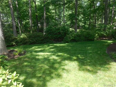 Ultra-private back yard, fringed by trees. Entire 