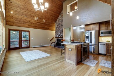 Kitchen Open to Living Area