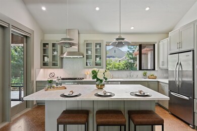 Well appointed kitchen with Carrera Marble counter