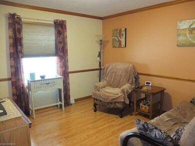 Formal dining room or living room with chair rail 