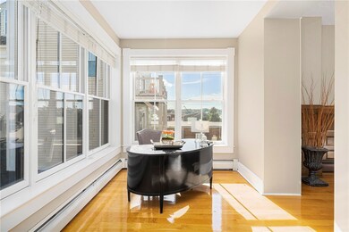 Light filled office with Harbor views.
