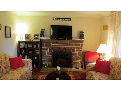 Living Room. Stone Fireplace