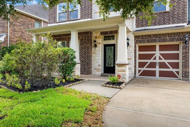 A view of the covered front porch.