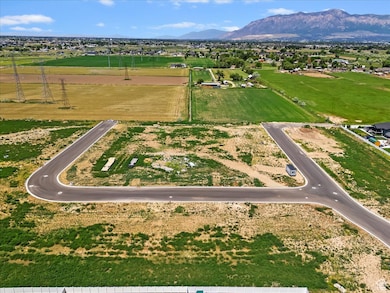 Drone / aerial view of a mountainous background