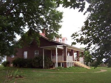 Brick residence, view to the north