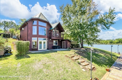 Lakeside view of home