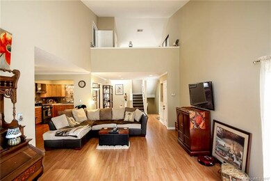 Great Room With Vaulted Ceiling