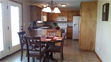 Separate space for DINING! FRENCH DOORS with built