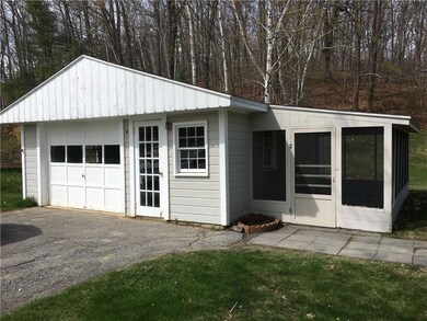 Garage with workshop and screen room...
