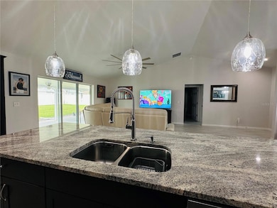 LARGE KITCHEN ISLAND WITH SINK