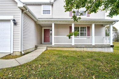 Inviting front porch to sit and relax or visit wit