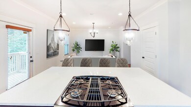 View from the kitchen into the living area! (virtual staging)
