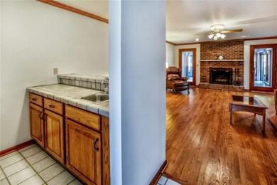 Family Room with Wet Bar