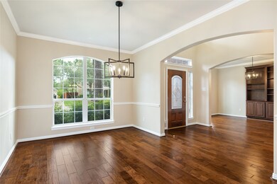 Showcasing timeless details, this front room has a