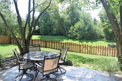 Your view from your back door. Fenced yard with ga