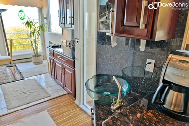 kitchen looking into dinning area