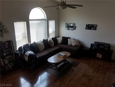 matching ceiling fans in living room and bedroom/