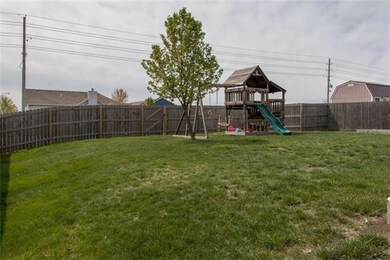 Privacy fence already up. Play set does NOT stay!