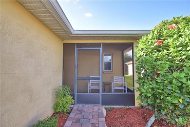Screened front entrance