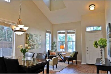 Living room and dining room.