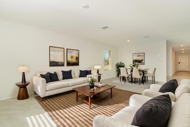 Living Room and Dining Area - Virtually Staged