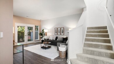 Your view from the Entry- Kitchen is to your left.