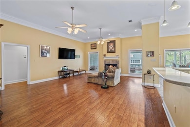 View from front door to living area.
