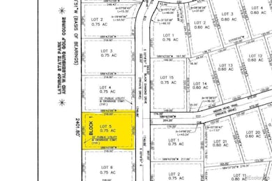 Subdivision Map With Lot Shaded