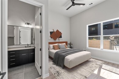 Bedroom featuring light wood finished floors and 