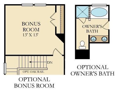 Hanover 2 floor bonus room option