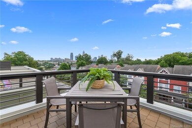 Example of rooftop terrace end unit, not actual un