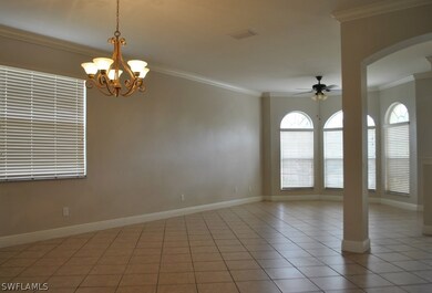 Formal living & dining rooms. All tiled on diagona