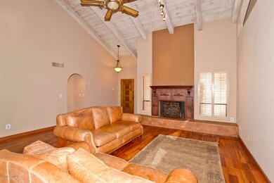 Great room with fireplace