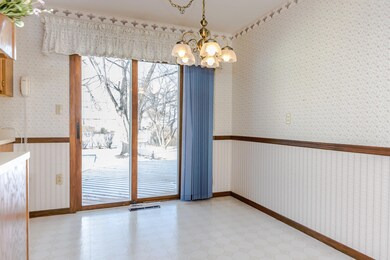 Dining Area to patio door