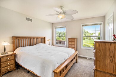 Light and bright primary bedroom suite
