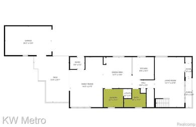 Entry level  floorplan with detached garage