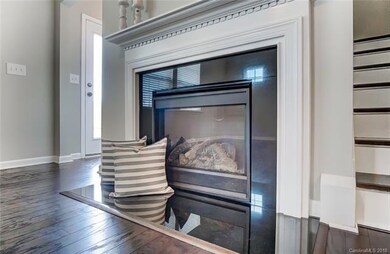 Gas Fireplace with Mantle