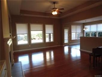 Large Family Room with a great view of the backyar