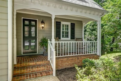 Side porch and entrance